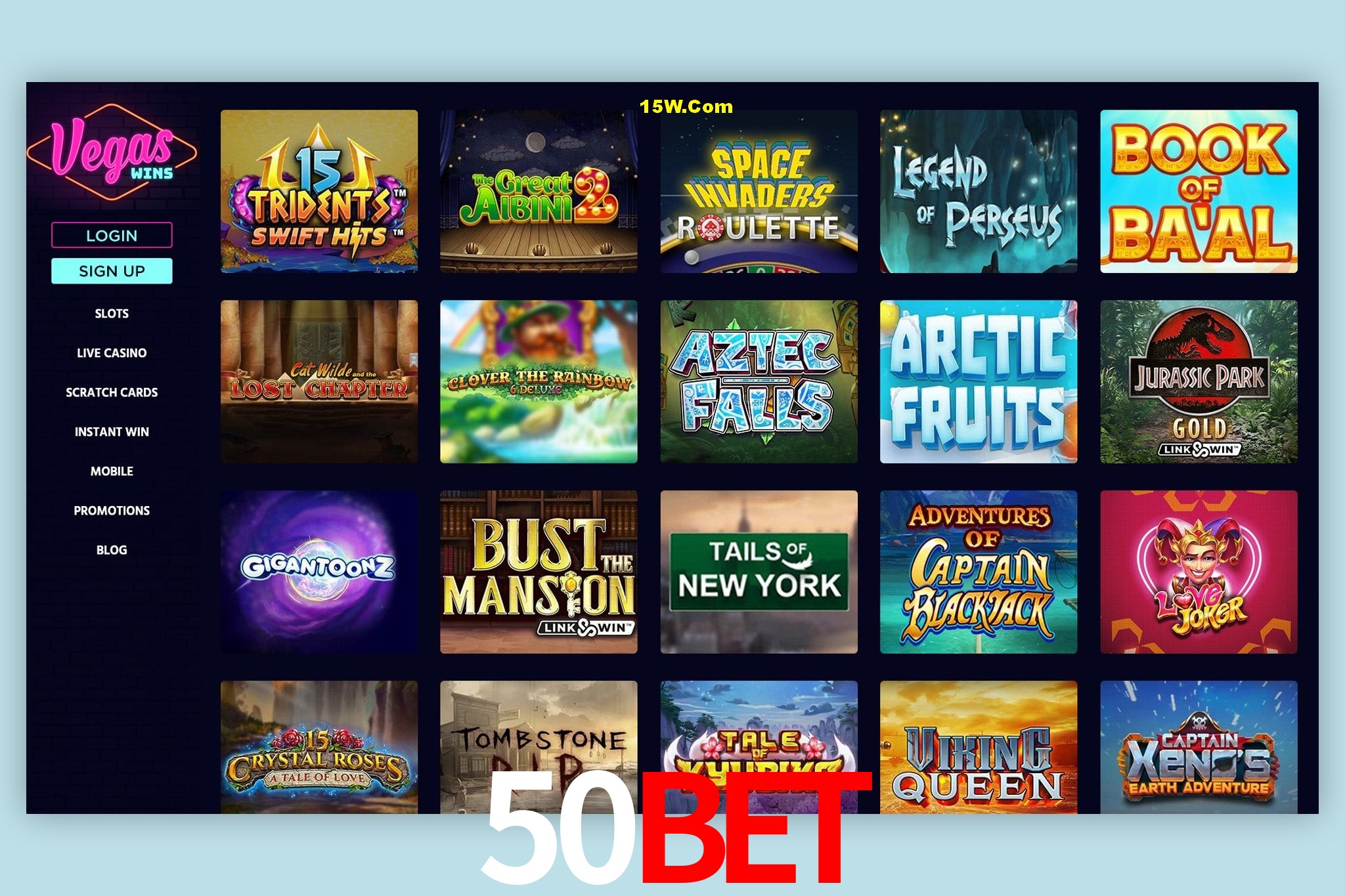 Game Providers 50Bet